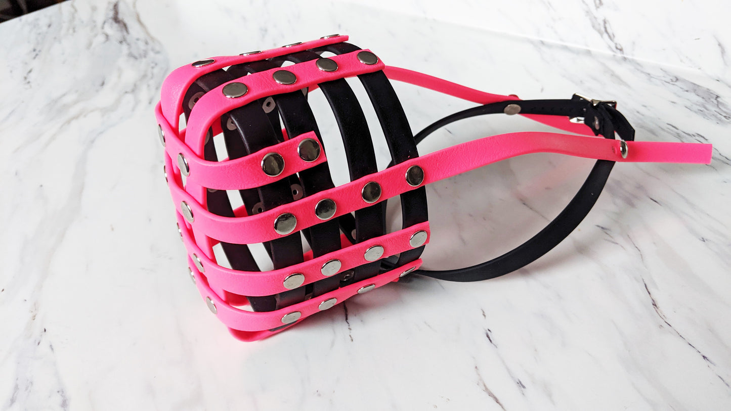 Basket Style Biothane Muzzle - Choose your Colors - Level Two