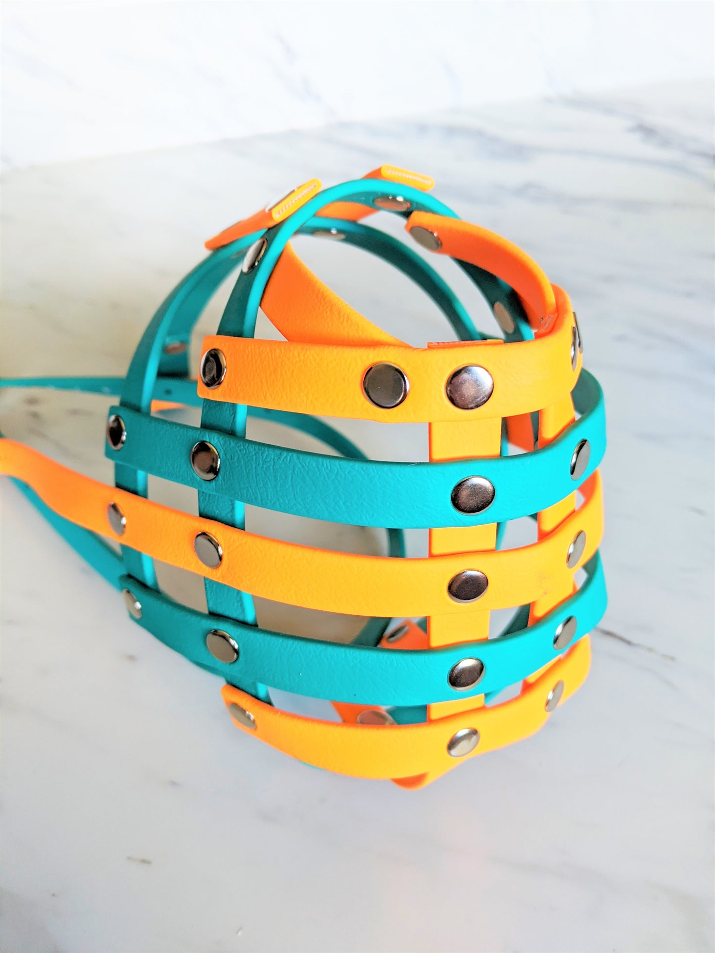 Basket Style Biothane Muzzle with Open Nose - Choose your Colors - Level Two