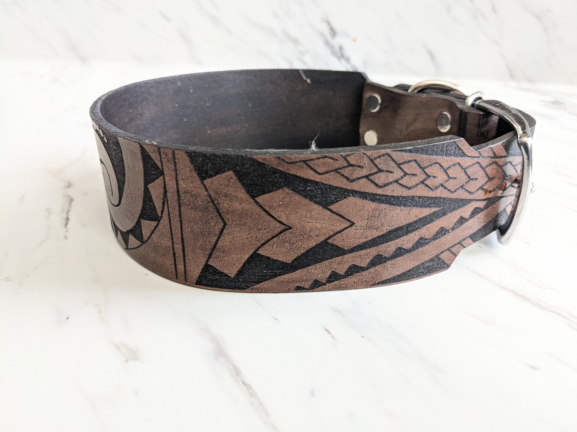 The Chili Wrap Dog Collar / Aztec Dog Collar / Dog Collars 